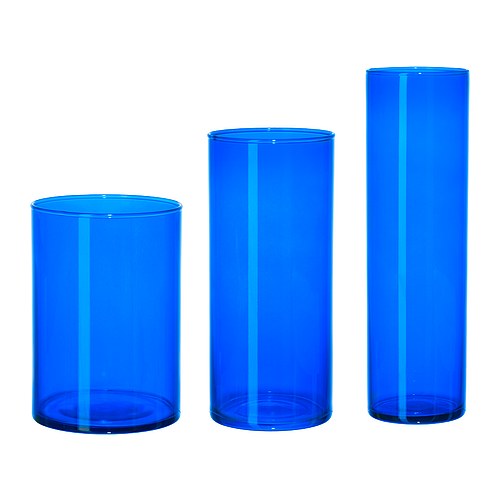 Wazon (3 szt.) w kolorze nieba, Ikea.pl, c. 49,99 zł