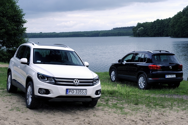 Volkswagen Tiguan przeszedł facelifting, który upodobnił go do większego Tuarega. Fot. Volkswagen
